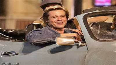 تسريب لقطات جديدة لـ دي كابريو وبراد بت من تصوير فيلم Once Upon A Time In Hollywood (صور)