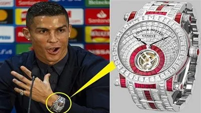 ساعة رونالدو أصبحت حديث مواقع التواصل .. لن تصدق سعرها بالعملات الأجنبية