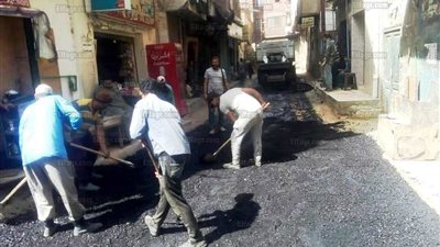  رصف شارع أحمد عرابي بسوهاج بتكلفة مليون جنيهًا   