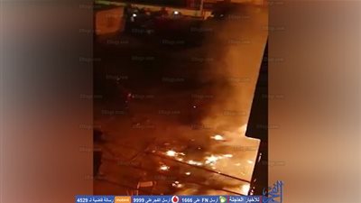 عاجل.. حريق هائل بساحة خلف عمر أفندي في السويس (فيديو)