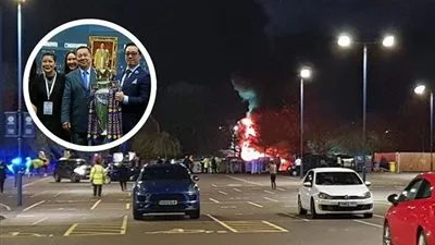 عاجل.. الصور الأولى لتحطم  طائرة مالك ليستر سيتي