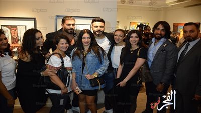 خالد سليم ونجوم الفن يحتفلون مع أحمد فريد بمعرض 