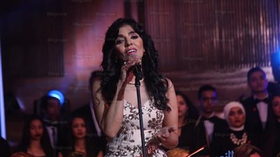 هدى عمار تشارك بحفل 'أكتوبر ملحمة شعب' بأكاديمية الفنون (صور)