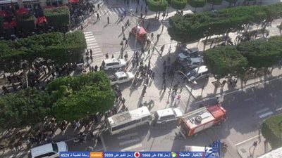 شاهد..  اللقطات الأولى لتفجير تونس