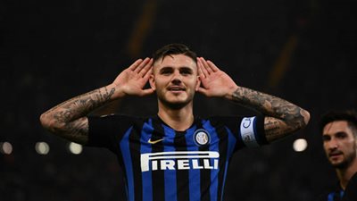 إنتر ميلان يصفع لاتسيو بالثلاثة في ليلة تألق إيكاردي