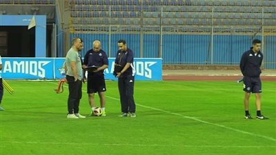 صور المران الأول لحسام حسن مع بيراميدز