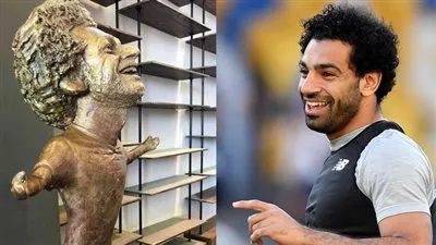 تفاصيل مكالمة محمد صلاح مع نحاتة المنيا تنتهي بطلب تمثال جديد