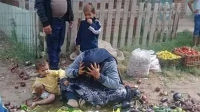 بائعة الخضار المعتدي عليها بدمياط: 