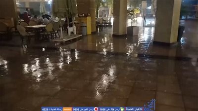 عاجل.. أمطار غزيرة تضرب الشيخ زايد (فيديو) 