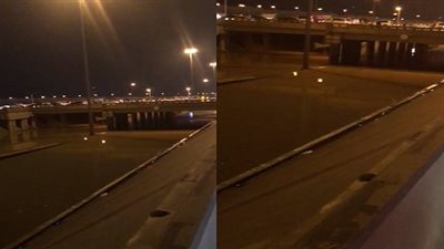 الأمطار تغلق النفق أمام بوابة رقم 1 بمدينة الملك عبدالعزيز بالحرس الوطني (فيديو)