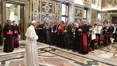 البابا فرنسيس يستقبل طلاب المدرسة الكاثوليكية للصحافة في ألمانيا