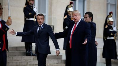 ترامب يندد بتصريحات ماكرون الـ