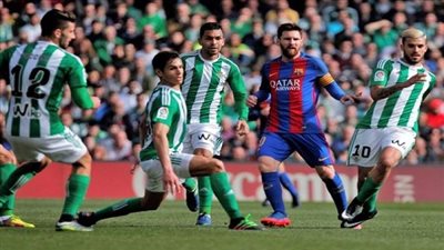 شاهد بالفيديو ريال بيتيس يسجل ثنائية في شباك برشلونة في الشوط الأول