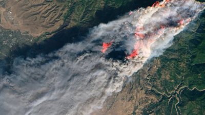 الأقمار الصناعية ترصد حجم الدمار لحرائق كاليفورنيا