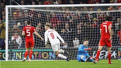أهداف مباراة - ويلز 1 × 2 الدنمارك