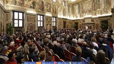 البابا فرنسيس يستقبل أعضاء الحركة الرسولية للمكفوفين   