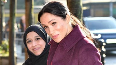 ميجان ماركل تحارب العنصرية وتشارك نساء محجبات في تحضير الطعام (صور)