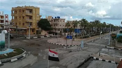 رئيس مصيف بلطيم يعلن الإنتهاء من رفع مياه الأمطار (صور)