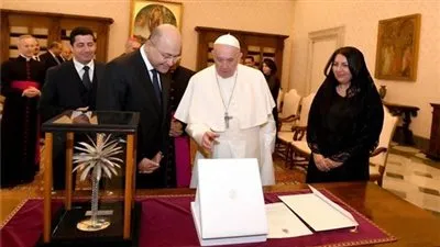 البابا فرنسيس يعرب عن ارتياحه 