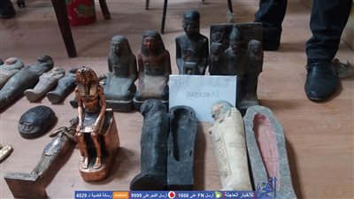 ضبط مواطن يحمل 43 تمثالًا.. ولجنة آثرية تكشف عن مفاجأة (صور) 