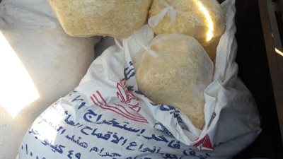 داخل محل بيتزا.. ضبط 300 كيلو جبن منتهية الصلاحية بالهرم