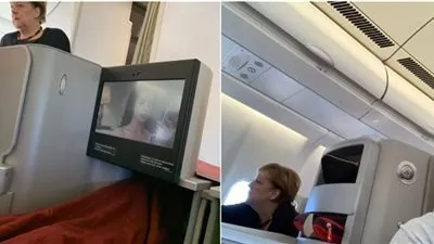 ميركل تفاجئ ركاب طائرة اسبانية بالصعود معهم إلى الأرجنتين