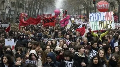 مشاركة حوالي 75 ألف متظاهر في الاحتجاجات الفرنسية