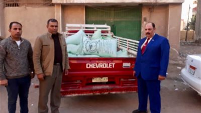 تموين الفيوم تضبط طن دقيق بلدي مهرب بأطسا