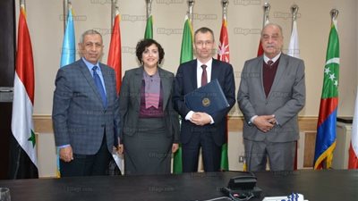 بروتوكول بحثي تعليمي  بين الأكاديمية العربية الوكالة الفرنسية لعلوم الآثار (صور) 