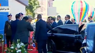 السيسي يصل مقر افتتاح عدد من المشروعات في مجال المياه والإسكان