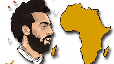 فوز محمد صلاح بااحسن لاعب في افريقيا .. كاريكاتير