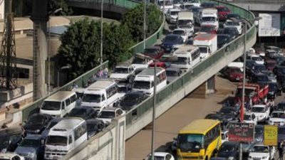 توقف حركة المرور بالدائري بسبب تعطل أتوبيس