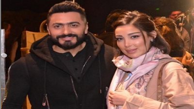 تامر حسني يوجه رسالة لزوجته وابنه وجمهوره