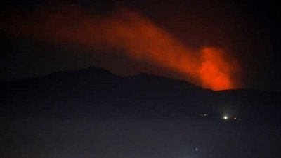 المشاهد الأولي لأضرار الغارات الإسرائيلية على دمشق