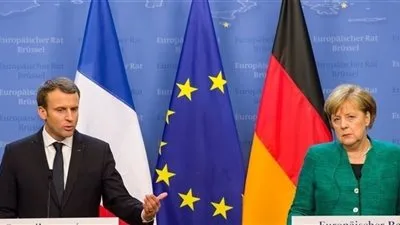 ماكرون وميركل يدعوان لوقف إطلاق النار شرق أوكرانيا