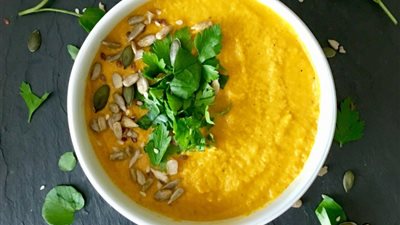 طريقة تحضير شوربة الجزر بالكزبرة 