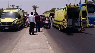 بالأسماء.. إصابة 6 أشخاص في حادث تصادم على زراعي الإسماعيلية