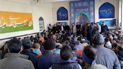 تظاهرات عمال بلدية ماريفان بسبب سوء المعيشة