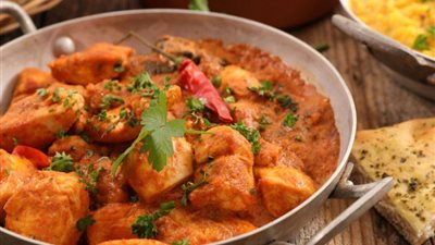 طريقة عمل دجاج بالكاري والزبادي