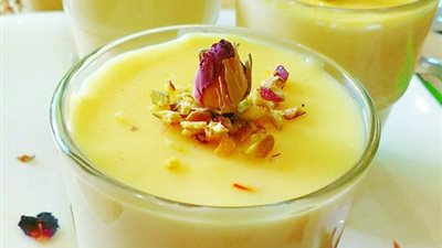 طريقة عمل المهلبية بالزعفران 