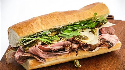 طريقة تحضير ساندويش روست بيف بارد