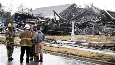 إعصار ألاباما يتسبب فى أضرار بالغة بالمبانى