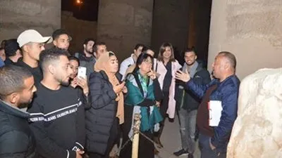 بين أرجاء معبد الأقصر.. وزيرة الهجرة تصطحب وفدًا شبابيًا من أبناء المصريين بالخارج