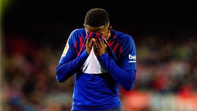 برشلونة يعلن مدة غياب عثمان ديمبلي