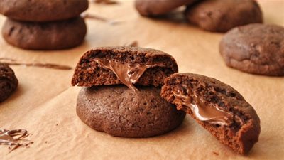 طريقة عمل كوكيز محشي بالنوتيلا