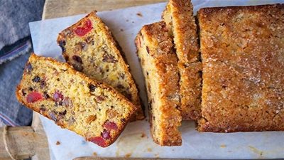 طريقة تحضير كيك الفواكه المجففة