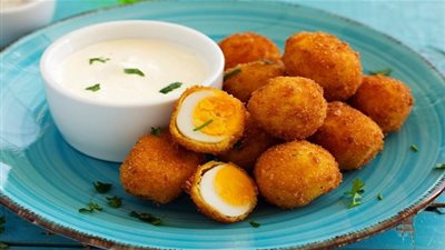 طريقة سهلة لعمل كروكيت البيض المقرمش
