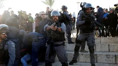 إصابة 4 فلسطينيين في مواجهات مع الجنود الإسرائيليين برام الله