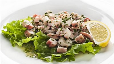 طريقة عمل سلطة الاخطبوط اليونانية