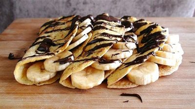 طريقة سهلة لعمل الكريب بالشوكولاتة والموز